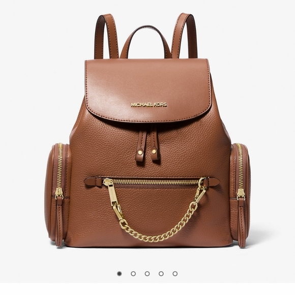 Michael Kors Jet Set Medium Pebbled Leather Backpack - Picture 4 of 4